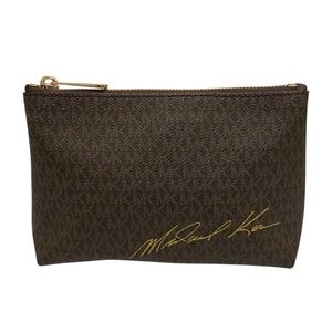 Michael Kors Brown/Gold Cosmetic Bag